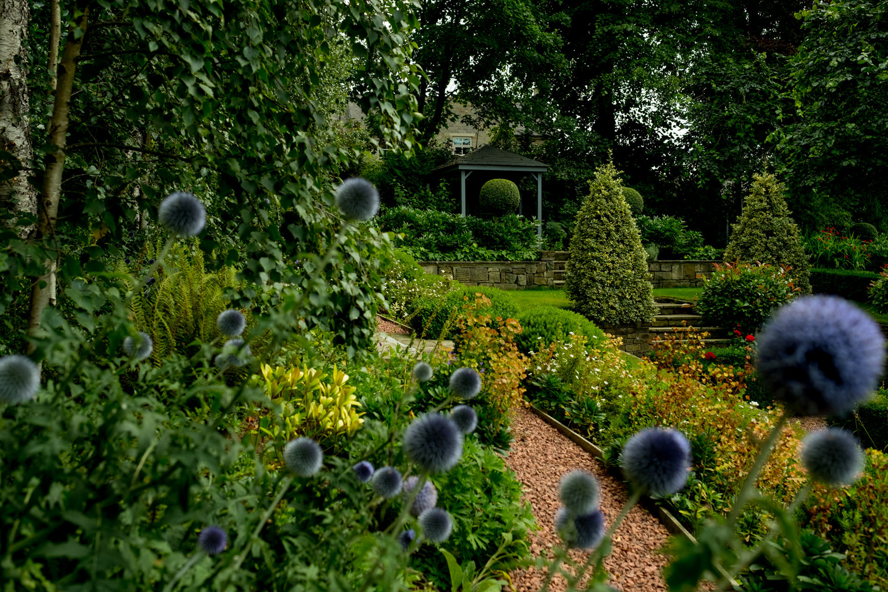 Echinops In Formal English Garden Garden Design And Build In Ha Kingdom Gardens,2 Bedroom Apartments For Rent In Atlanta Ga Under 600